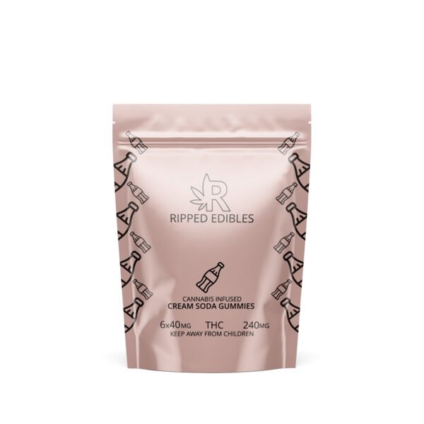 Ripped Edibles THC Cream Soda Gummies