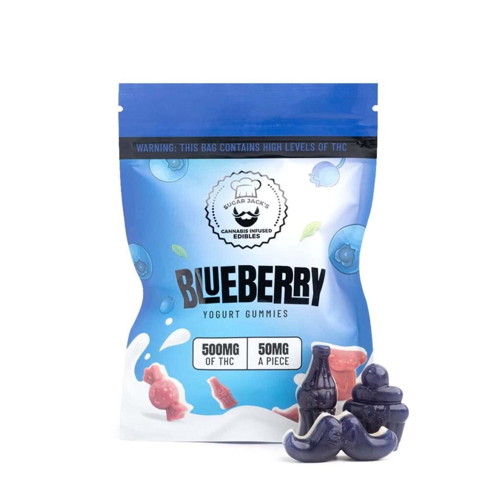 Sugar Jack’s Blueberry THC Yogurt Gummies