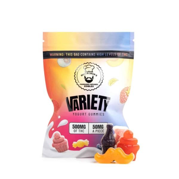 Sugar Jack's Variety THC Yogurt Gummies